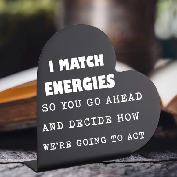 Funny, Heart Shaped Desk Decor, Stainless Steel, Black, Silver - Picture 13 of 17